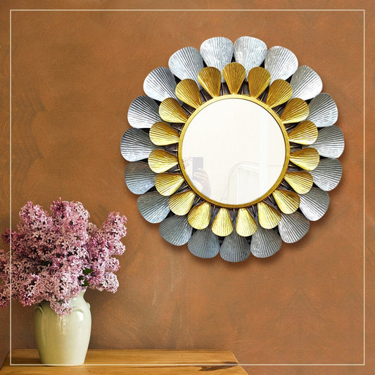 Metal Vibrant Mirror Wall Art